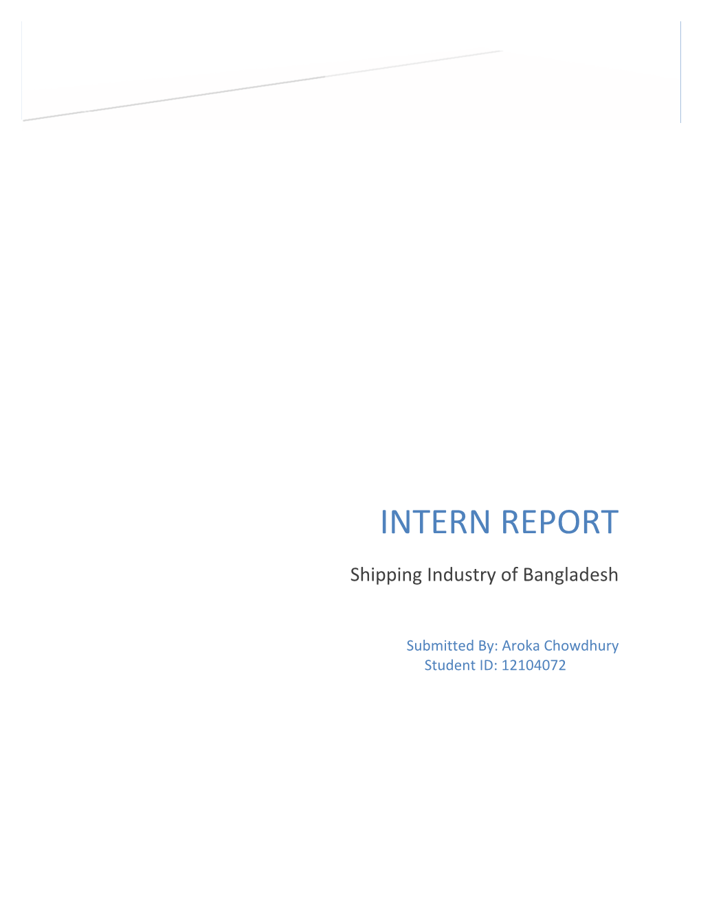 Intern Report