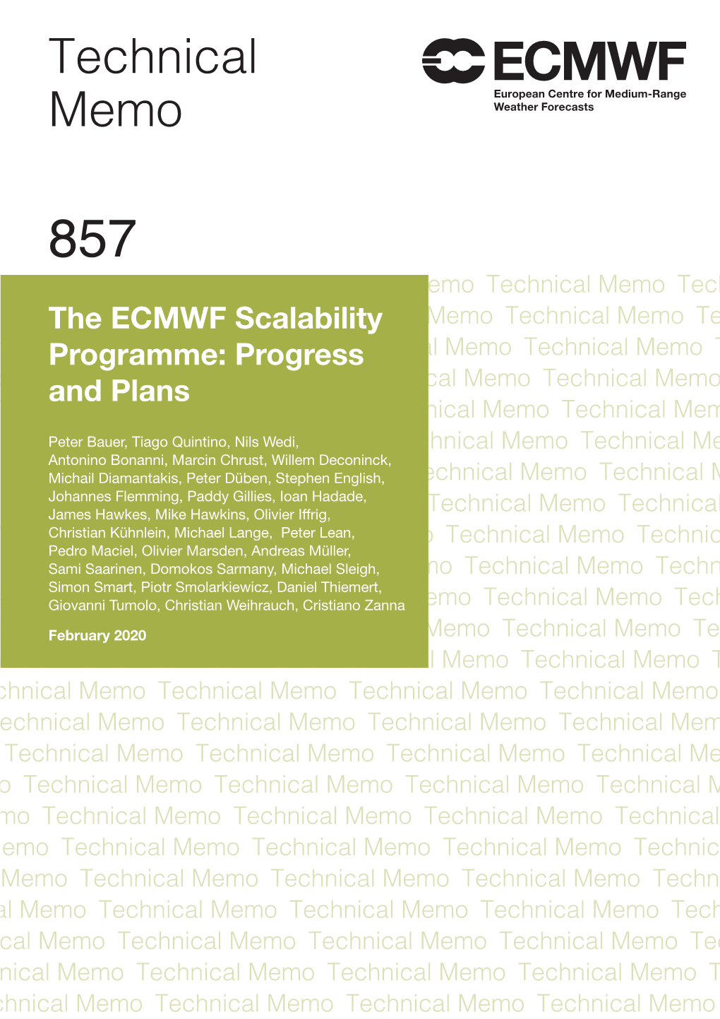 ECMWF Technical Memoranda