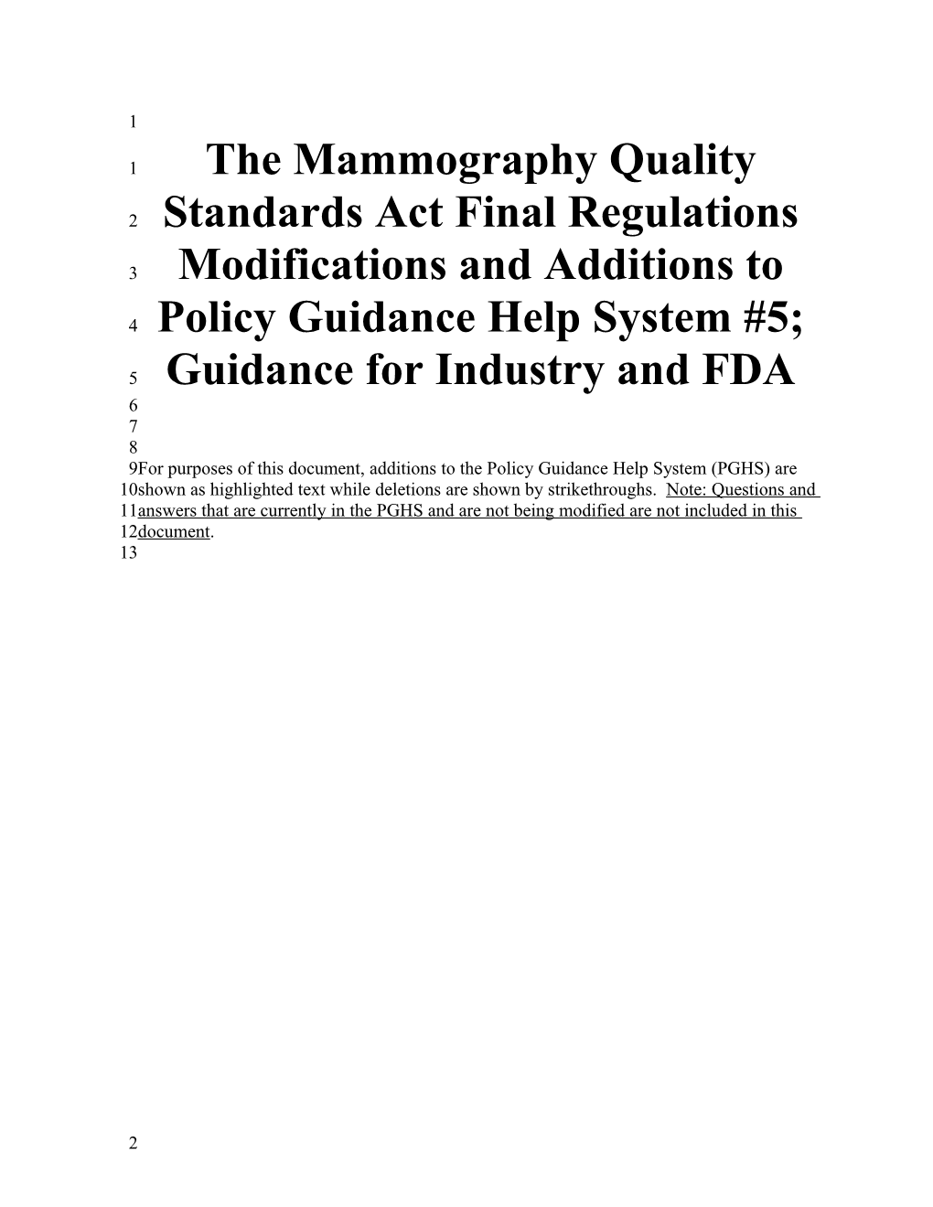 Attachment E CDRH Final Guidance Cover Sheet