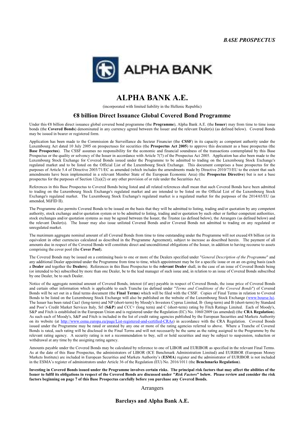 Alpha Bank A.E