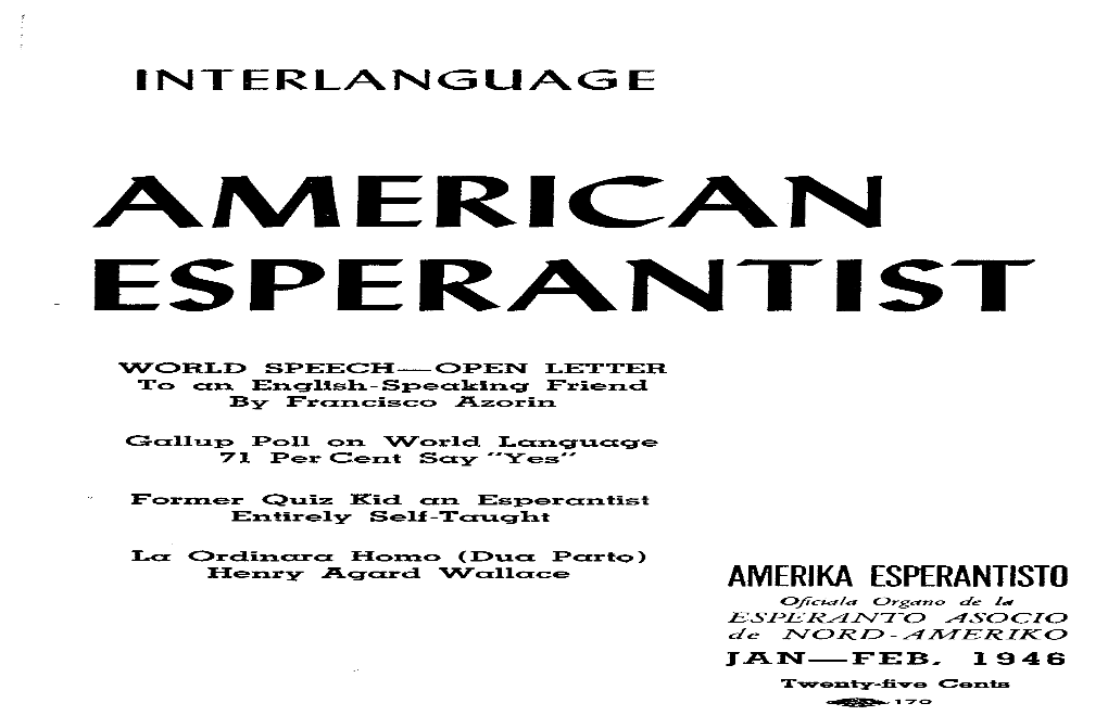 American Esperantist