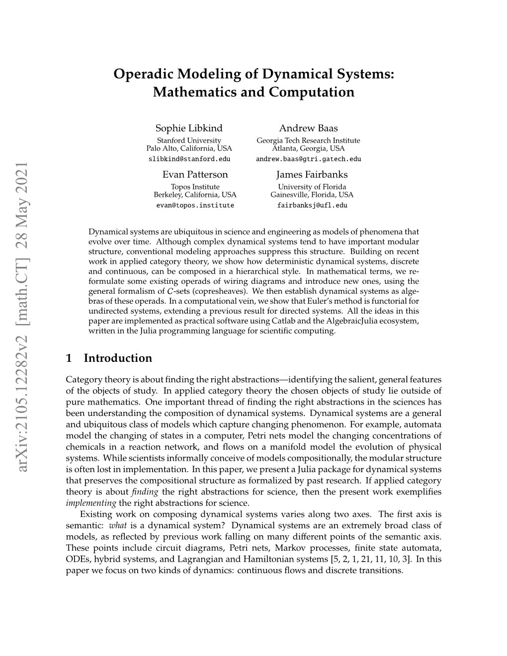 Arxiv:2105.12282V2 [Math.CT] 28 May 2021 Is Often Lost in Implementation