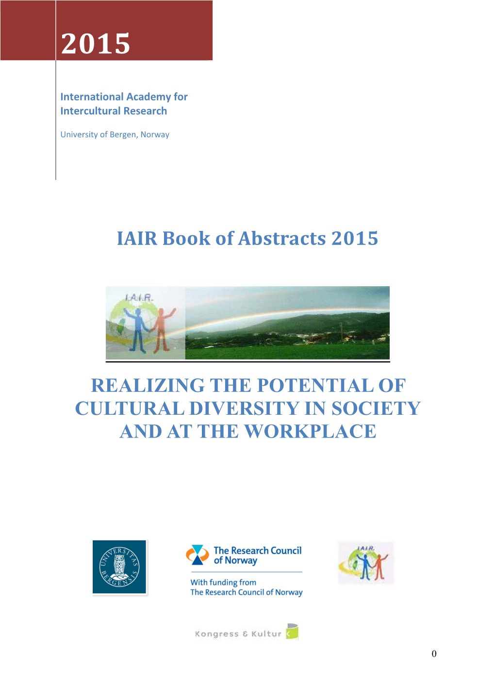 Book of Abstracts IAIR 16.06