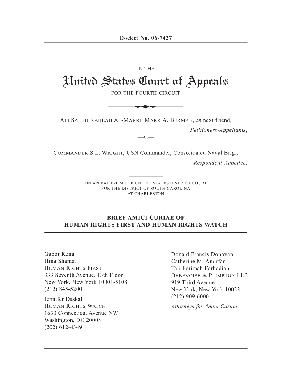 United States Court of Appeals for the FOURTH CIRCUIT