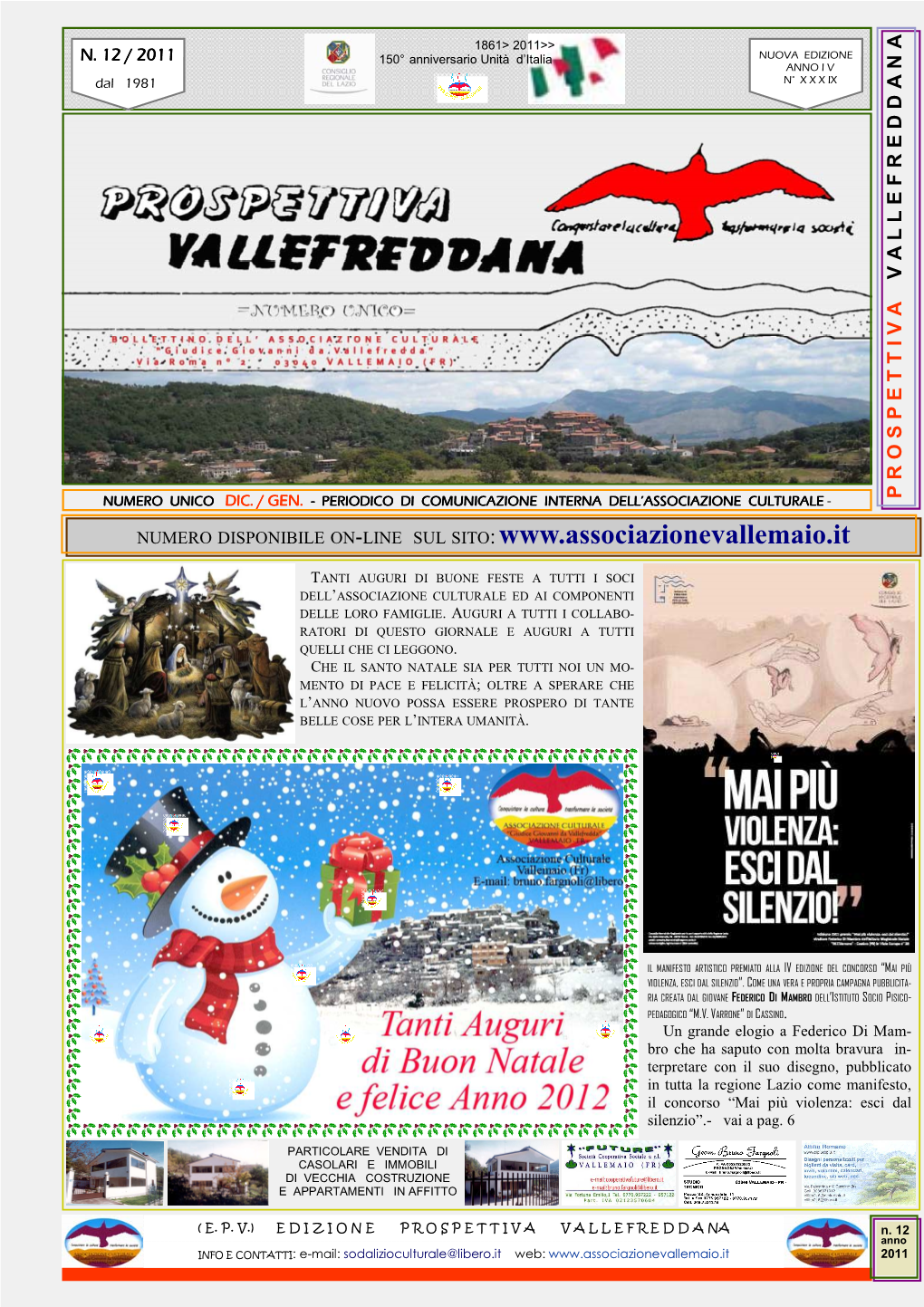 Pagine Del Giornale Dicembre 2011