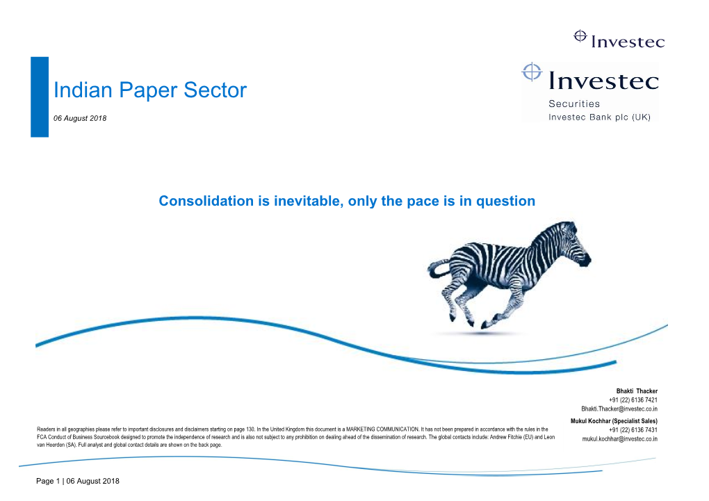 Paper Industry in India Is Now Well Placed