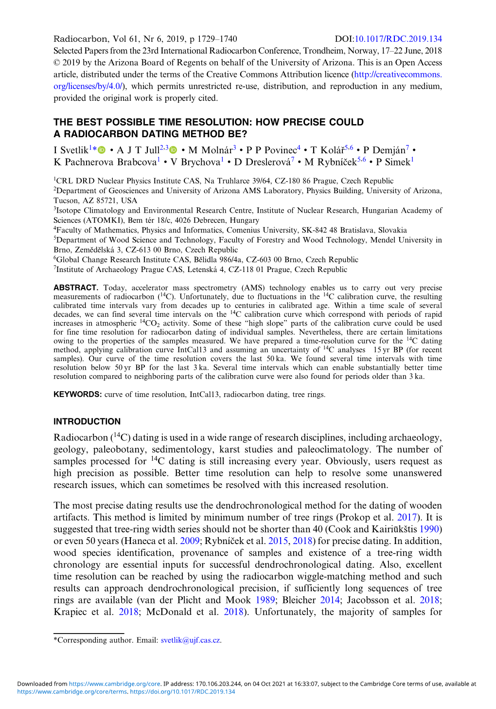 How Precise Could a Radiocarbon Dating Method