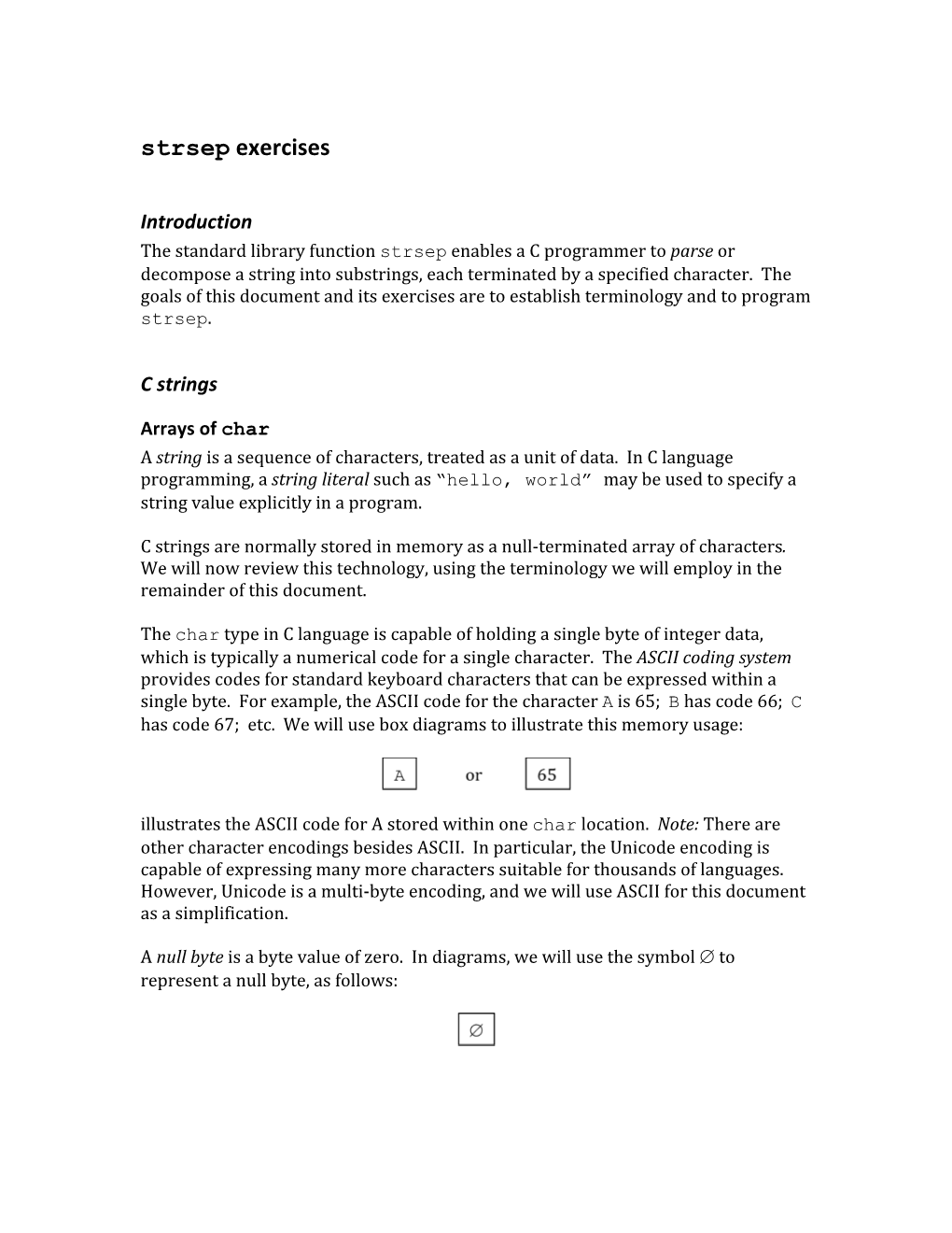 UTBM Strsep Exercise