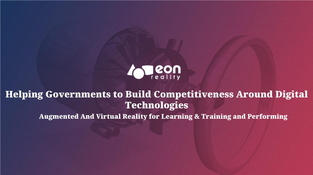 Helping Governments to Build Competitiveness