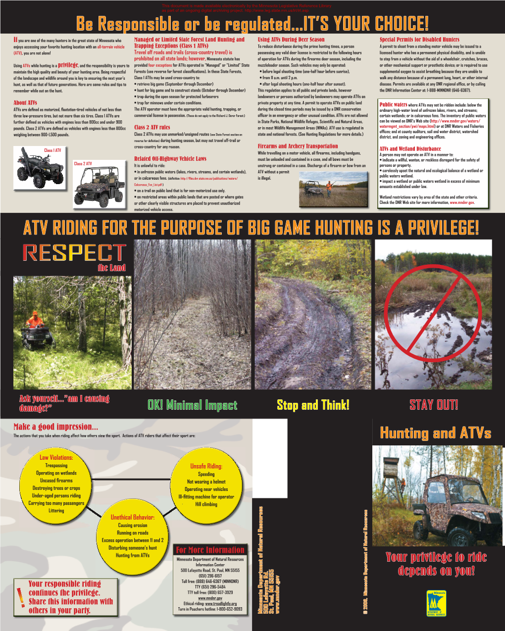 Hunting and Atvs Brochure.Indd