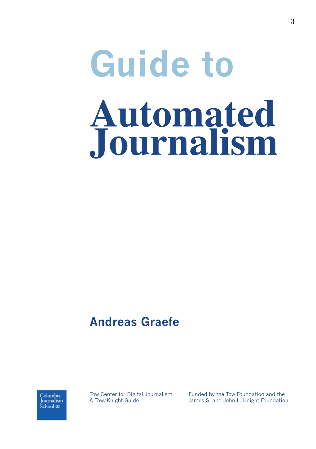 Guide to Automated Journalism