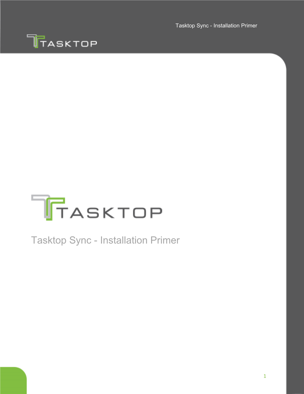 Tasktop Sync - Installation Primer