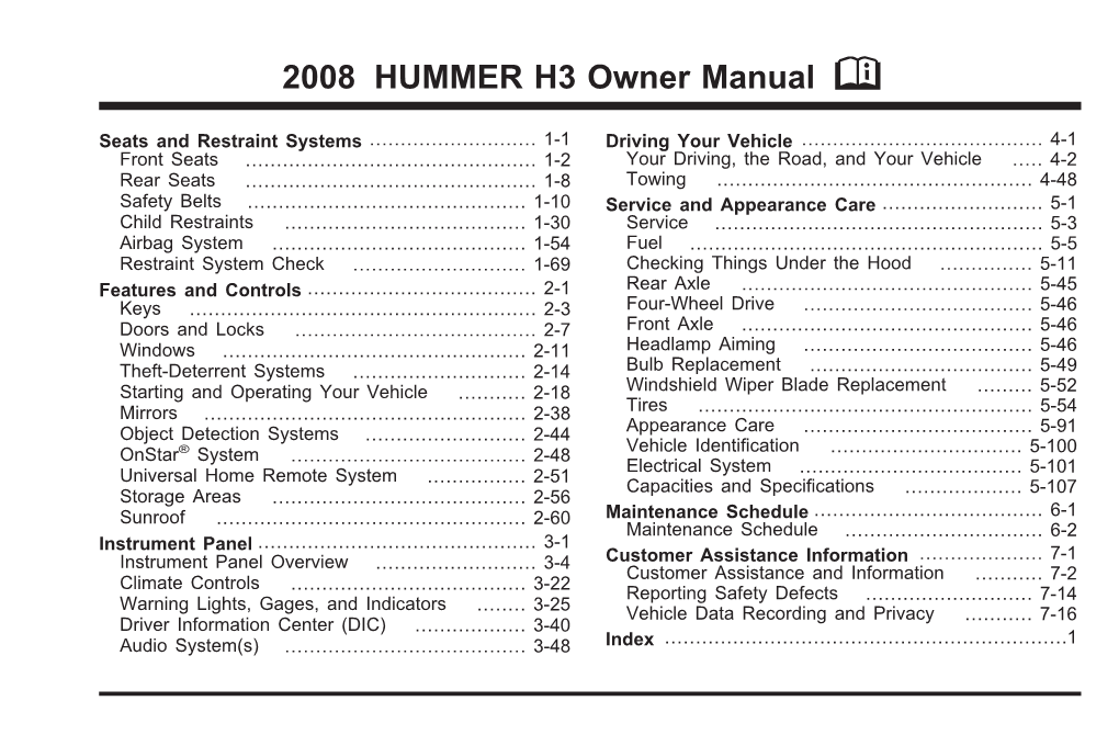 2008 Hummer H3 Owners.Pdf