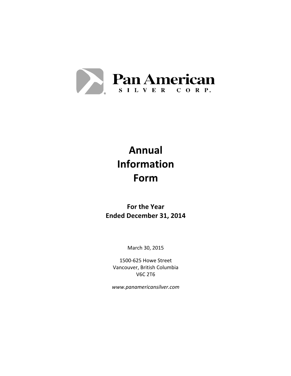 2014 Annual Information Form