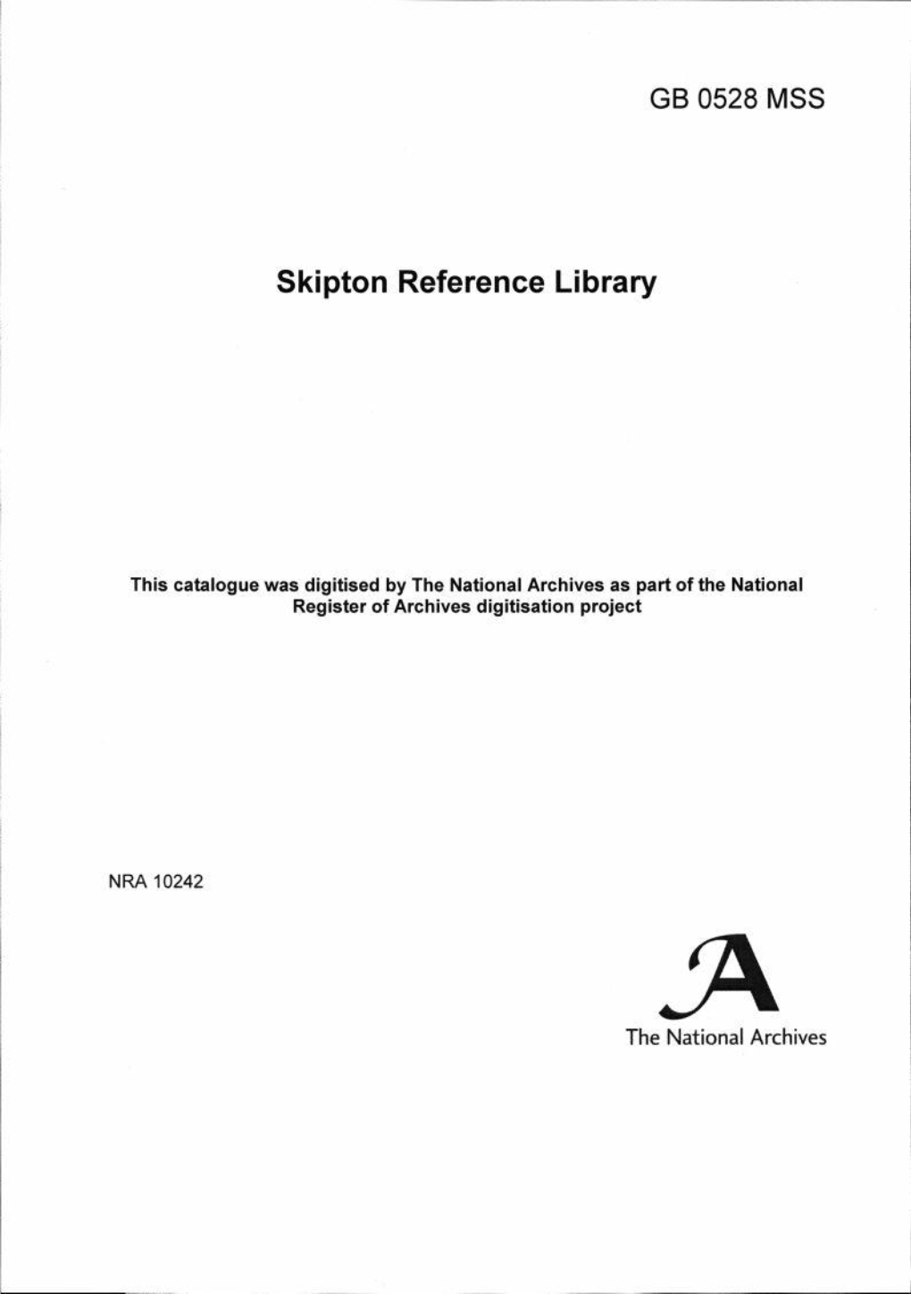 Skipton Reference Library