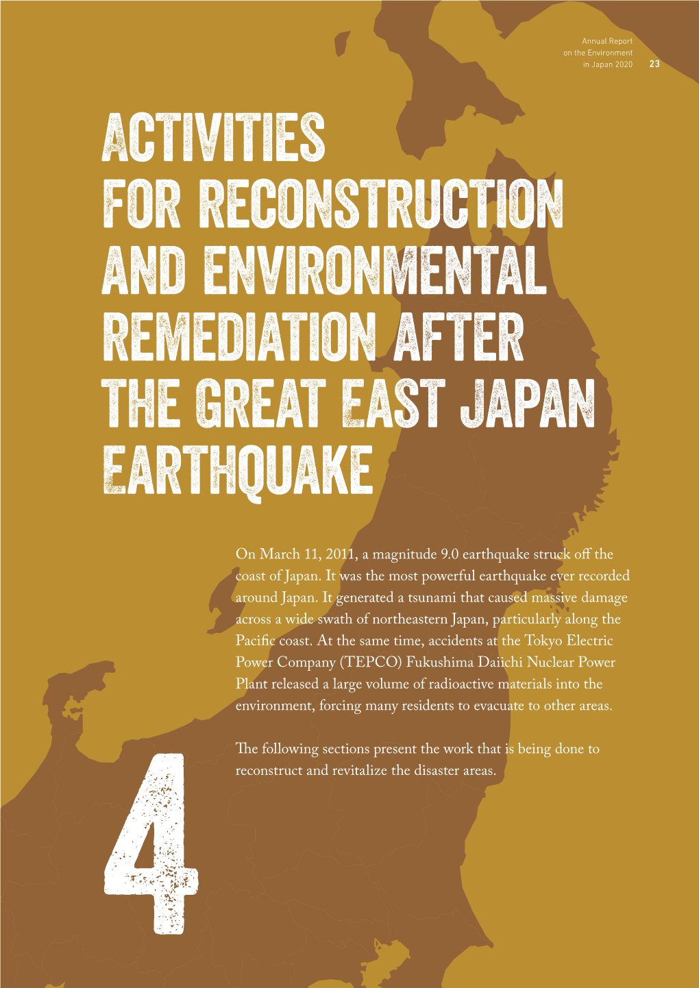 Activities for Reconstruction and Environmental Remediation After The