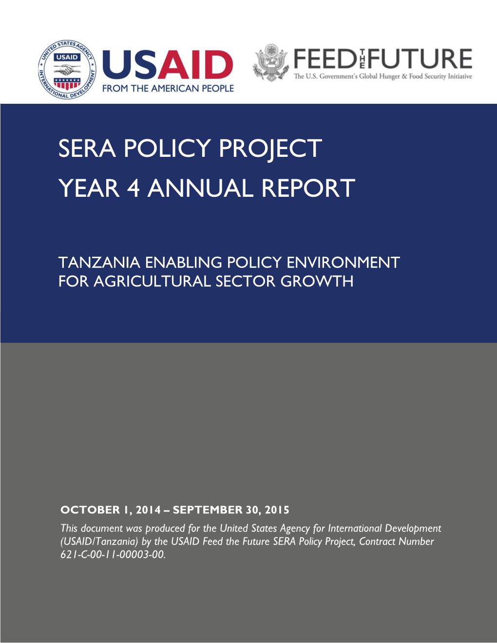 Sera Policy Project Year 4 Annual Report
