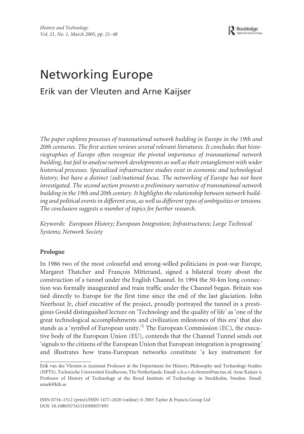 Networking Europe