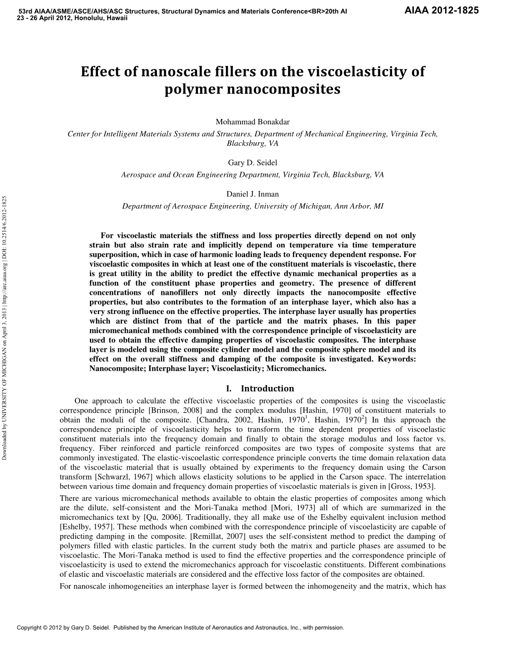 Effect of Nanoscale Fillers on the Viscoelasticity of Polymer Nanocomposites