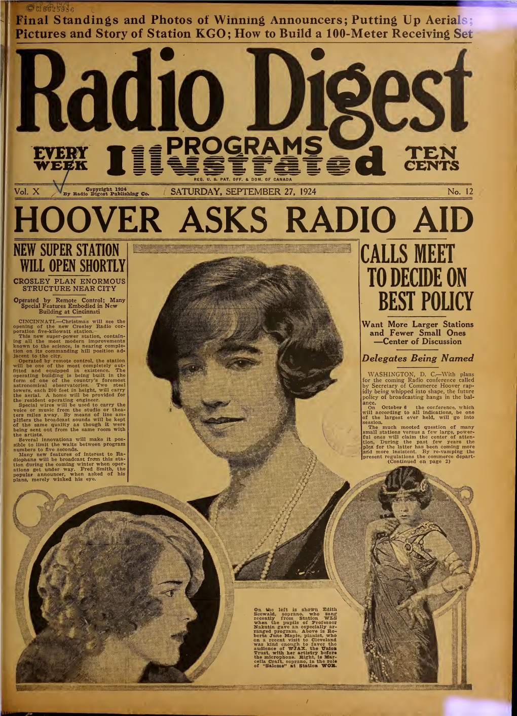 Radio Digest, 1924-1925