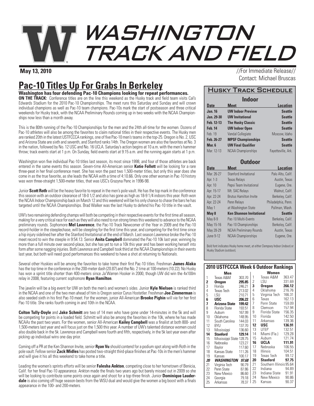 Washington Track and Field