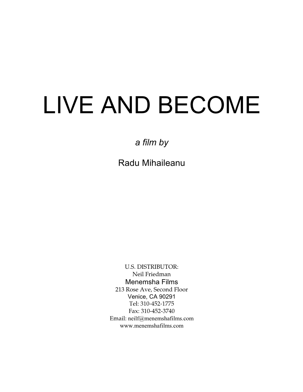 Live and Become