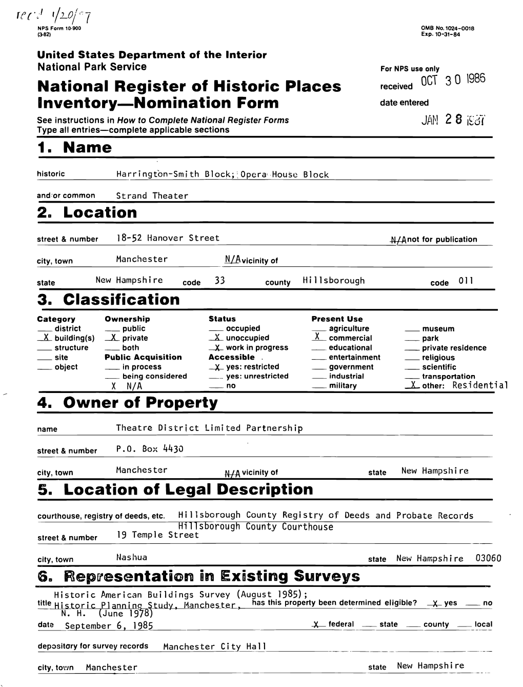 National Register of Historic Places Inventory Nomination Form 1