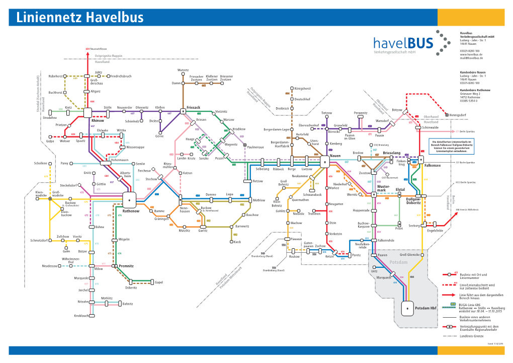 Liniennetz Havelbus
