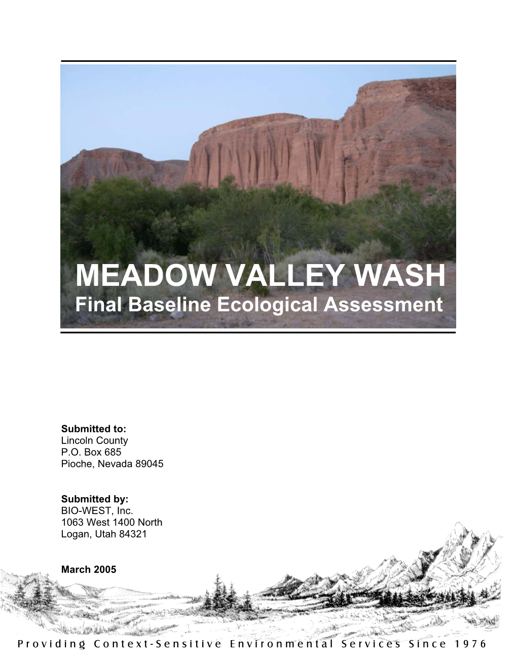R:\Meadow Valley Wash\Report\Final Report\Revised MVW Report.Wpd