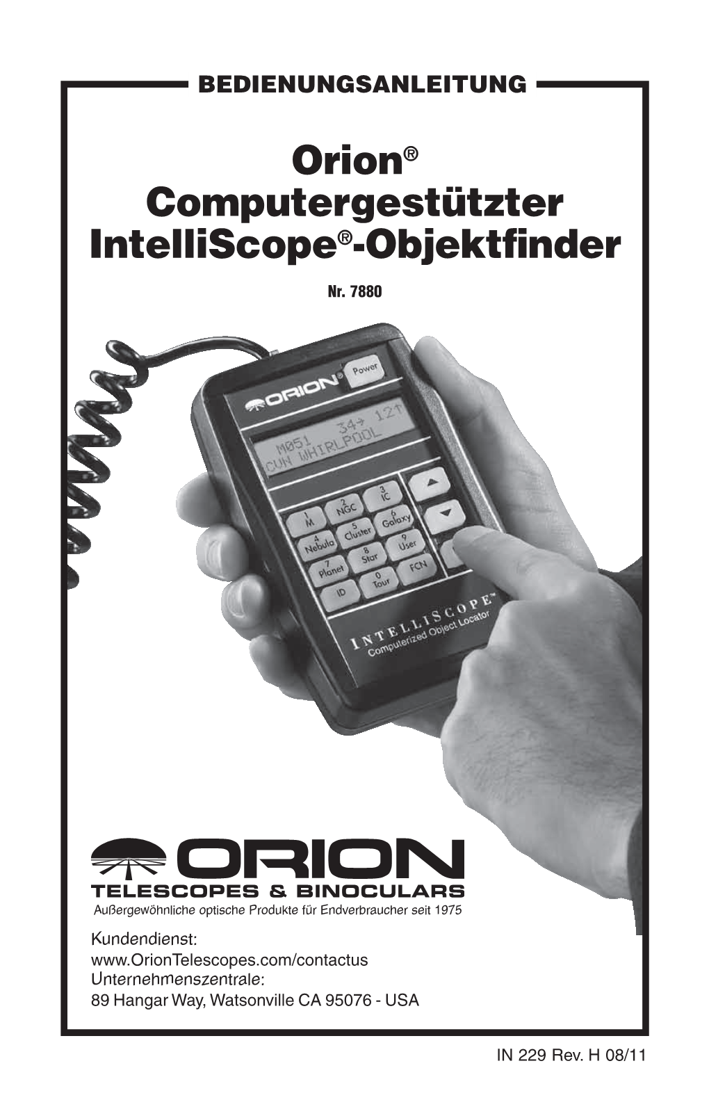 Orion® Computergestützter Intelliscope®-Objektfinder