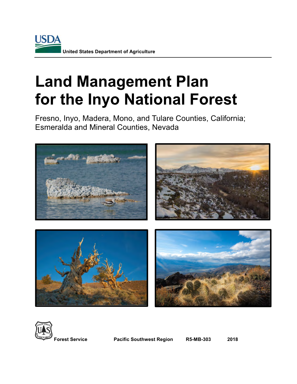 Revised Land Management Plan for the Inyo National Forest
