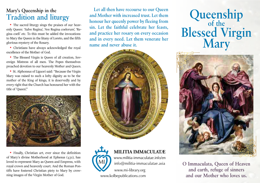 Queenship Blessed Virgin Mary