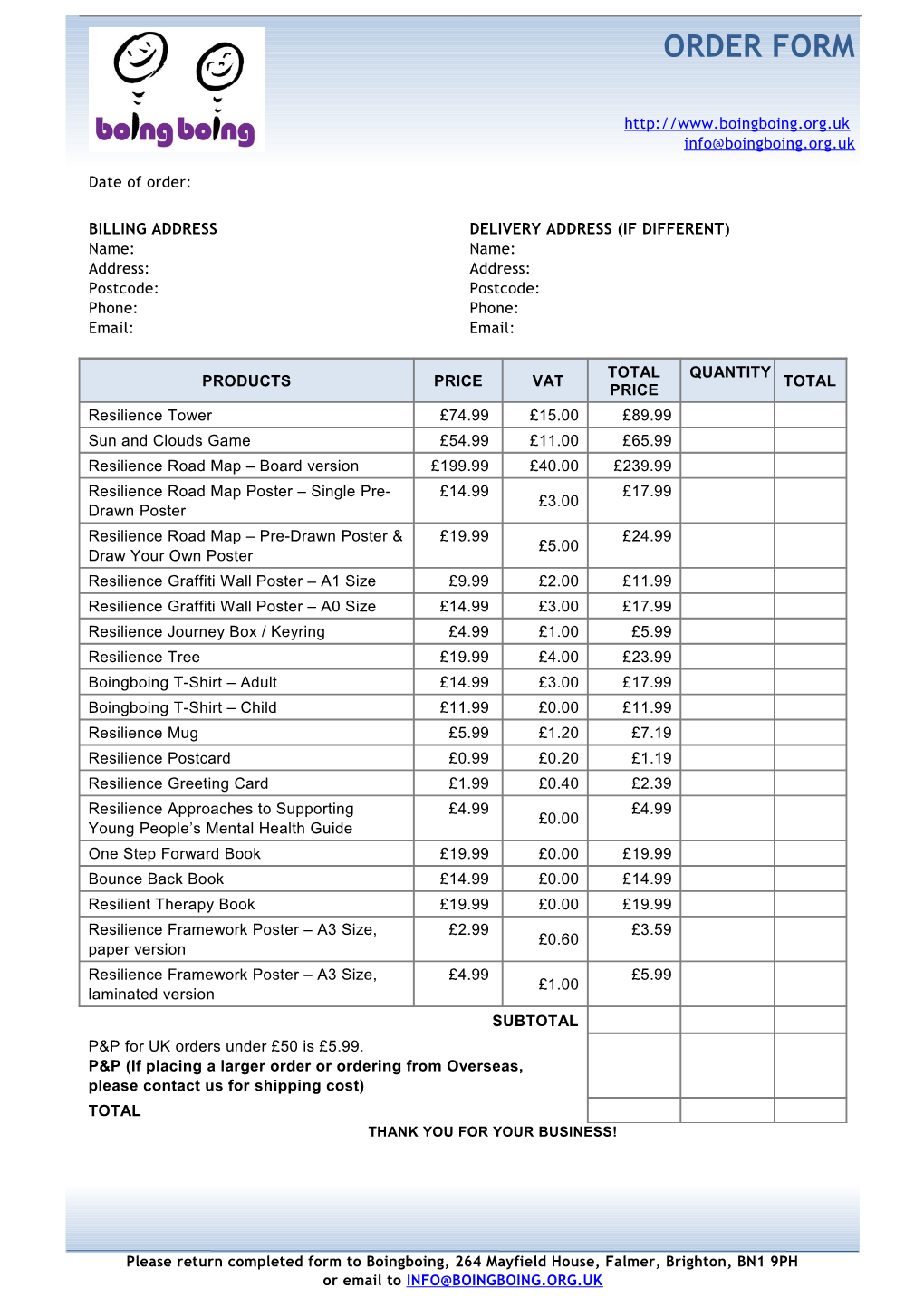 Sales Order (Blue Gradient Design)