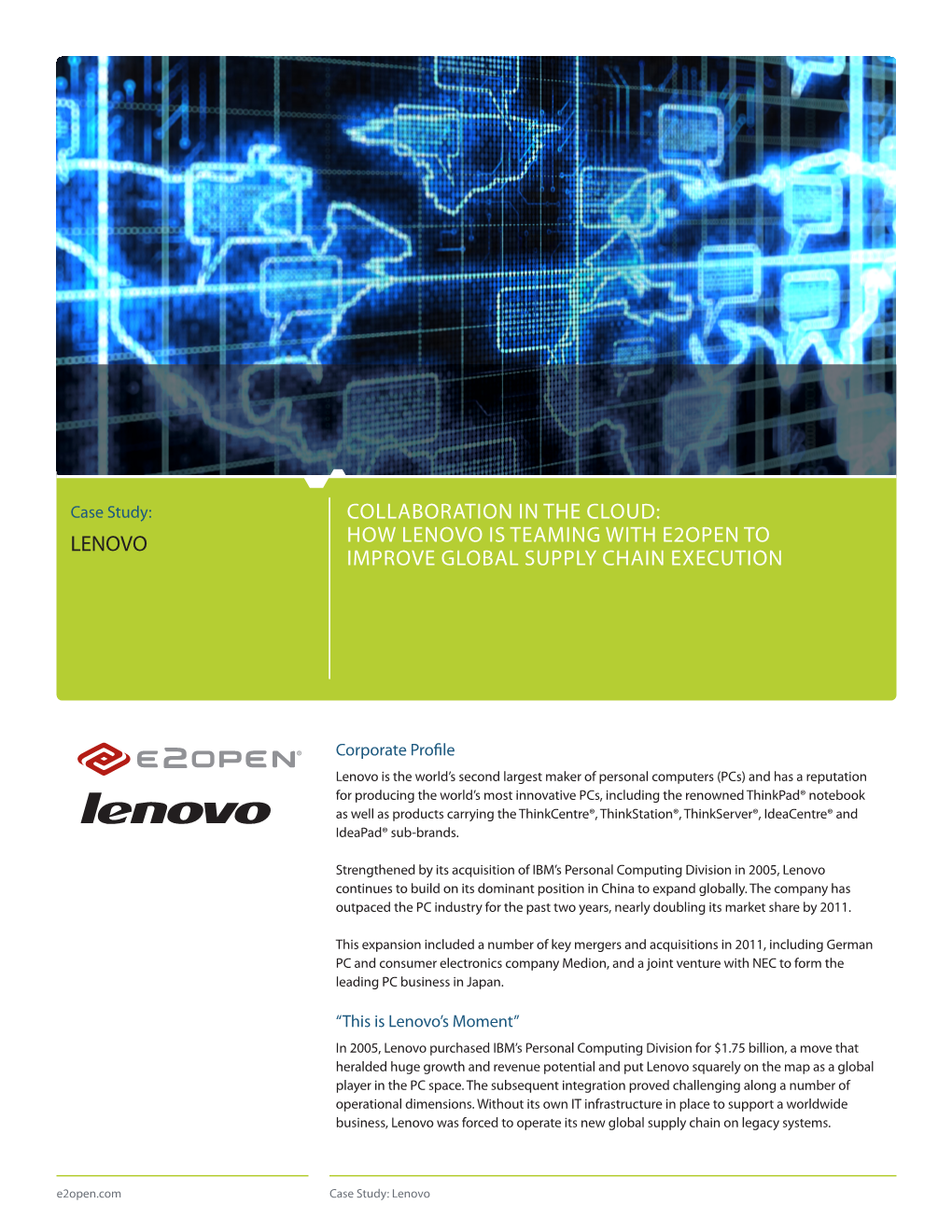 How Lenovo Is Teaming with E2open to Improve Global Supply Chain Execution