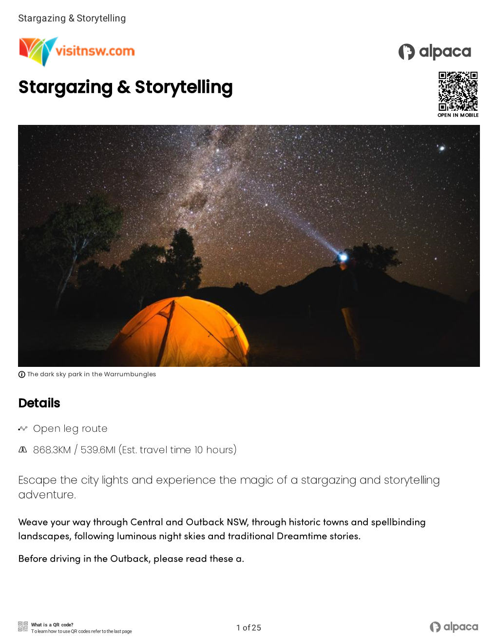 Stargazing & Storytelling