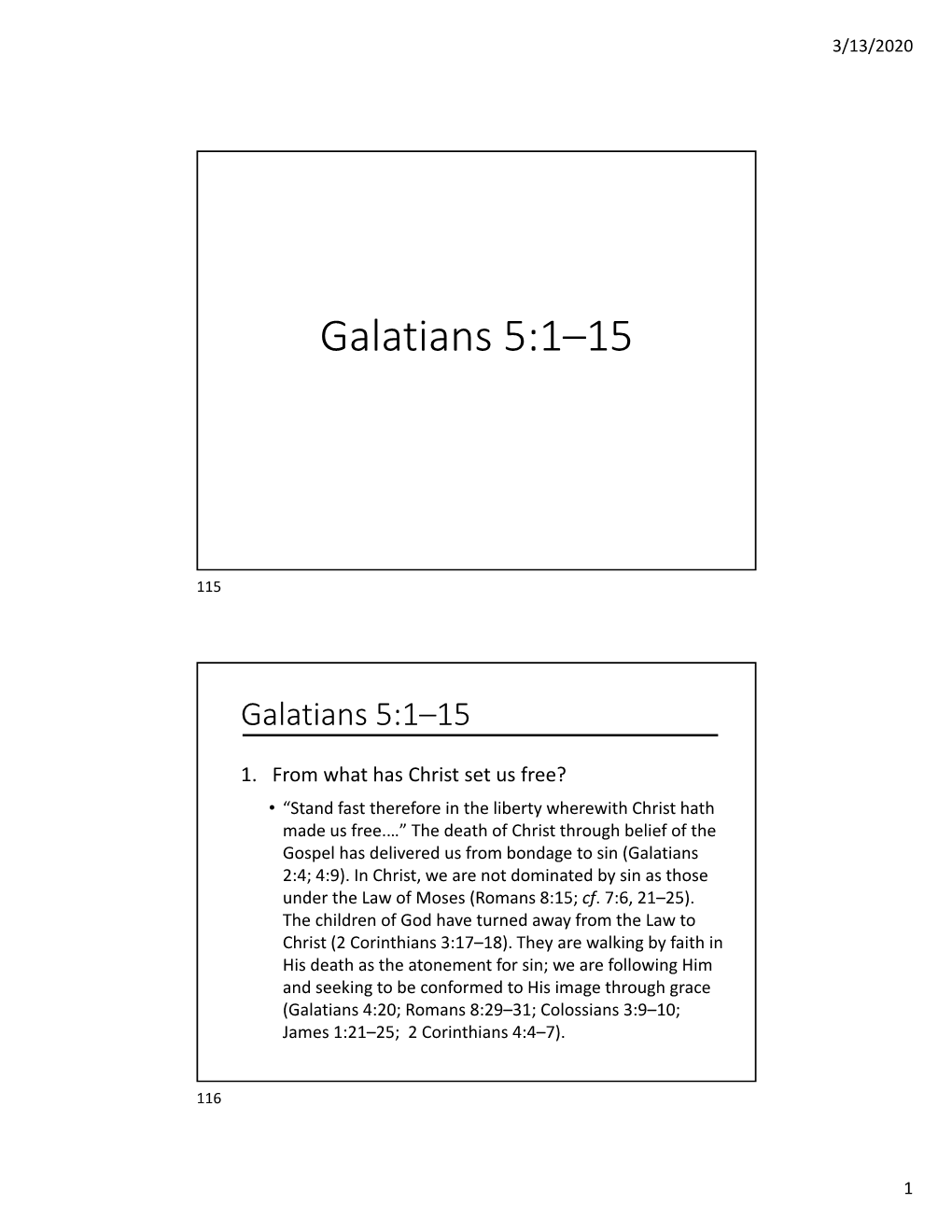 Galatians 5:1–15