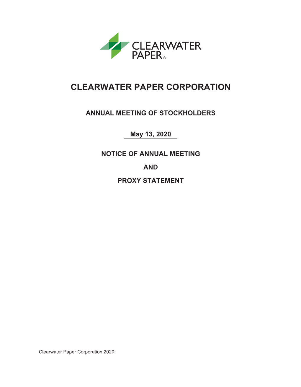 Clearwater Paper Corporation