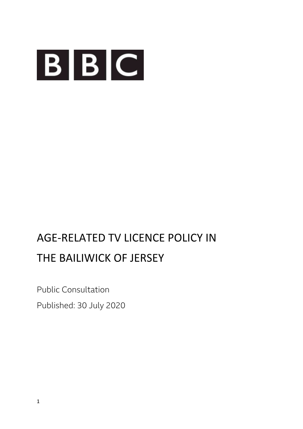 Age-Related Tv Licence Policy in the Bailiwick of Jersey