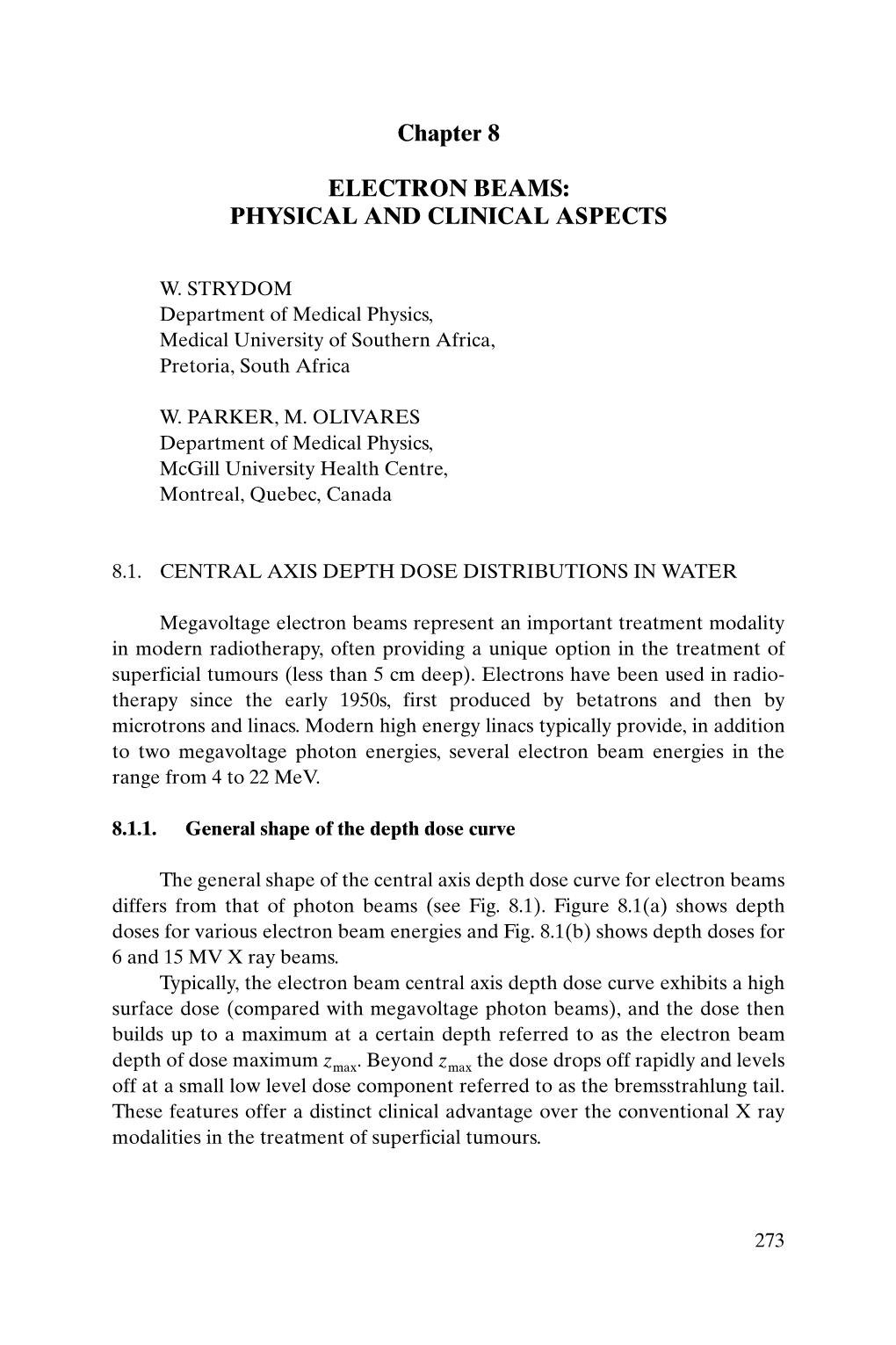 Chapter 8 ELECTRON BEAMS