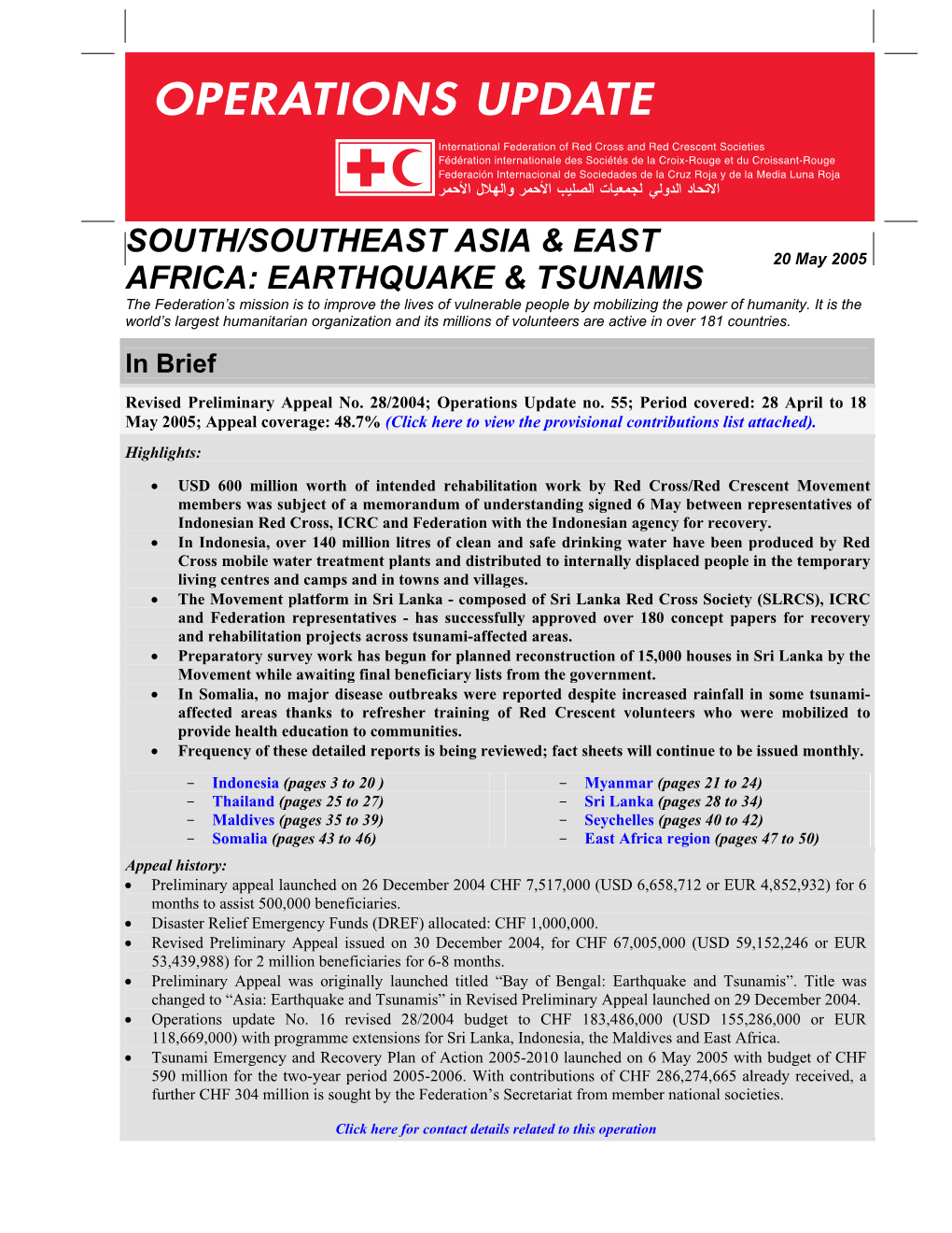 Earthquake & Tsunamis