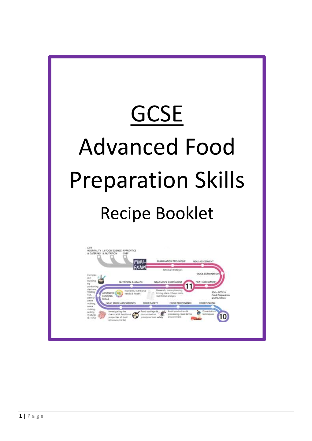 GCSE Advanced Food Preparation Skills Recipe Booklet