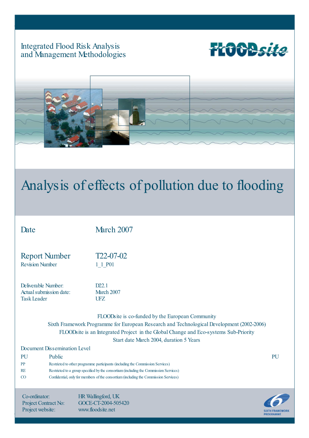 Analysis of Effects of Pollution Due to Flooding