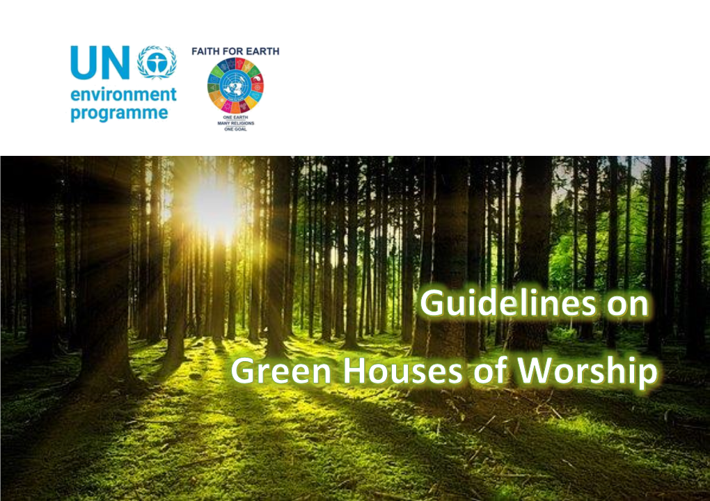 Guidelines on Green Houses of Worship