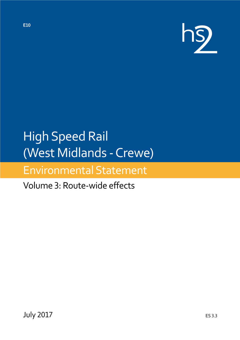 HS2 Working Draft EIA Report Vol 2