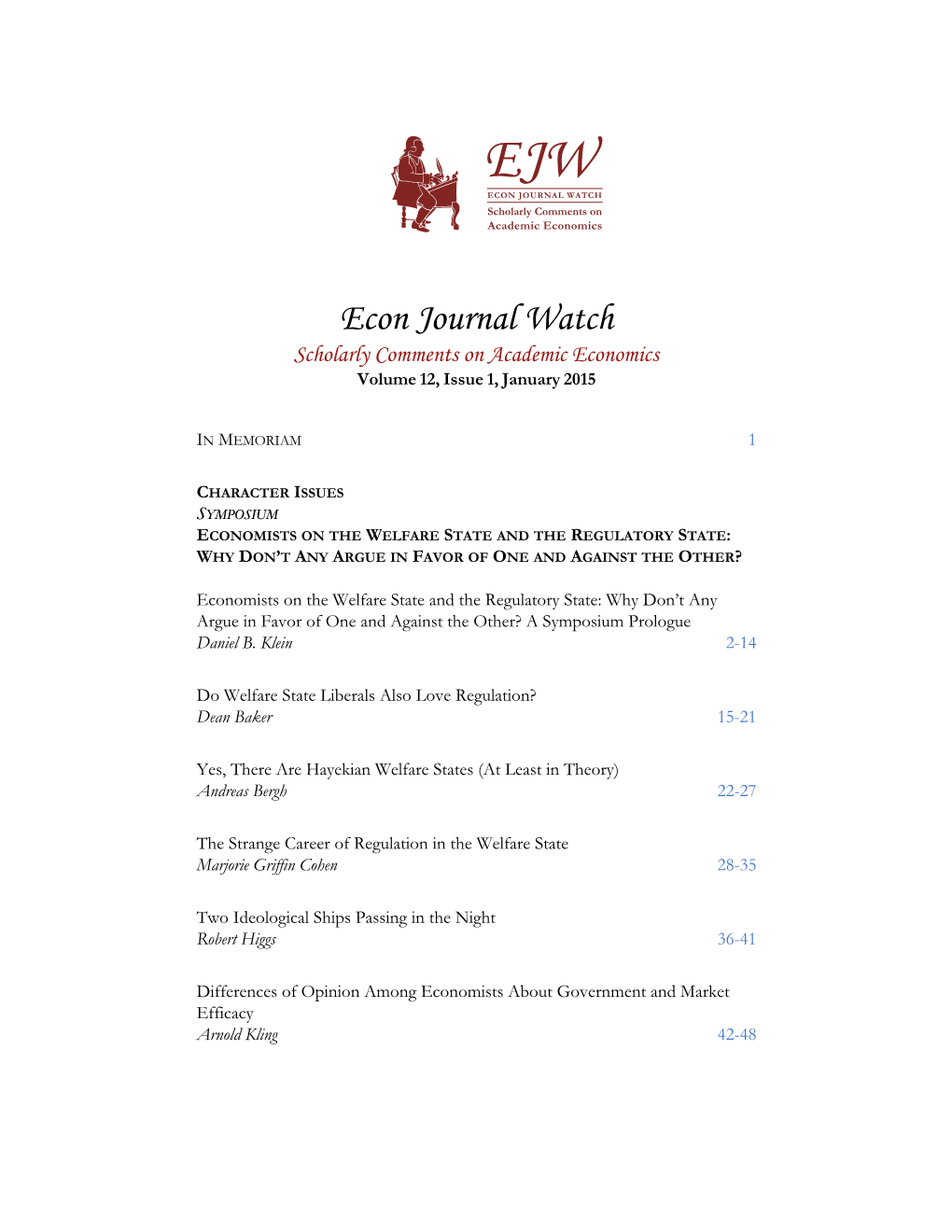 Issue 1, January 2015