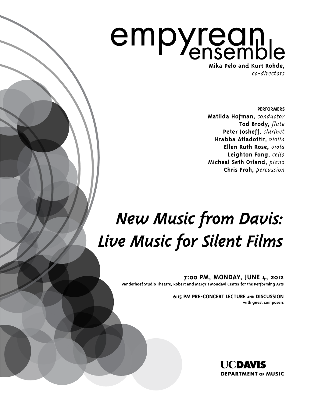 New Music from Davis: Live Music for Silent Films