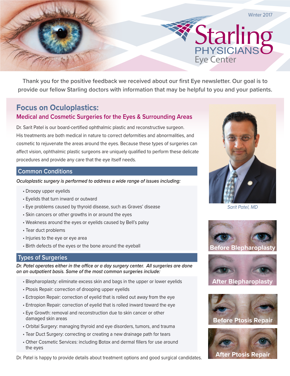 Focus on Oculoplastics: Medical and Cosmetic Surgeries for the Eyes & Surrounding Areas Dr