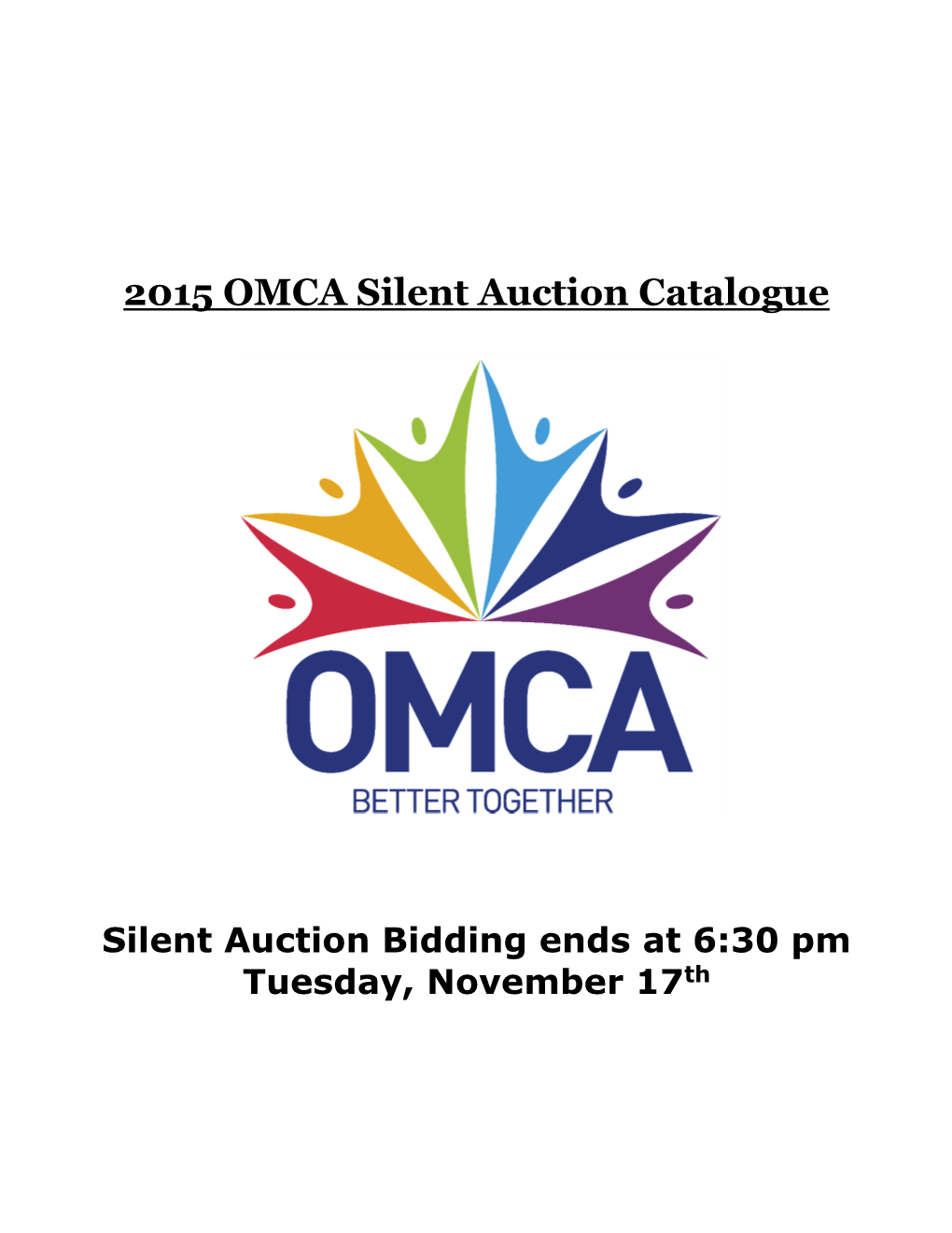 2015 OMCA Silent Auction Catalogue