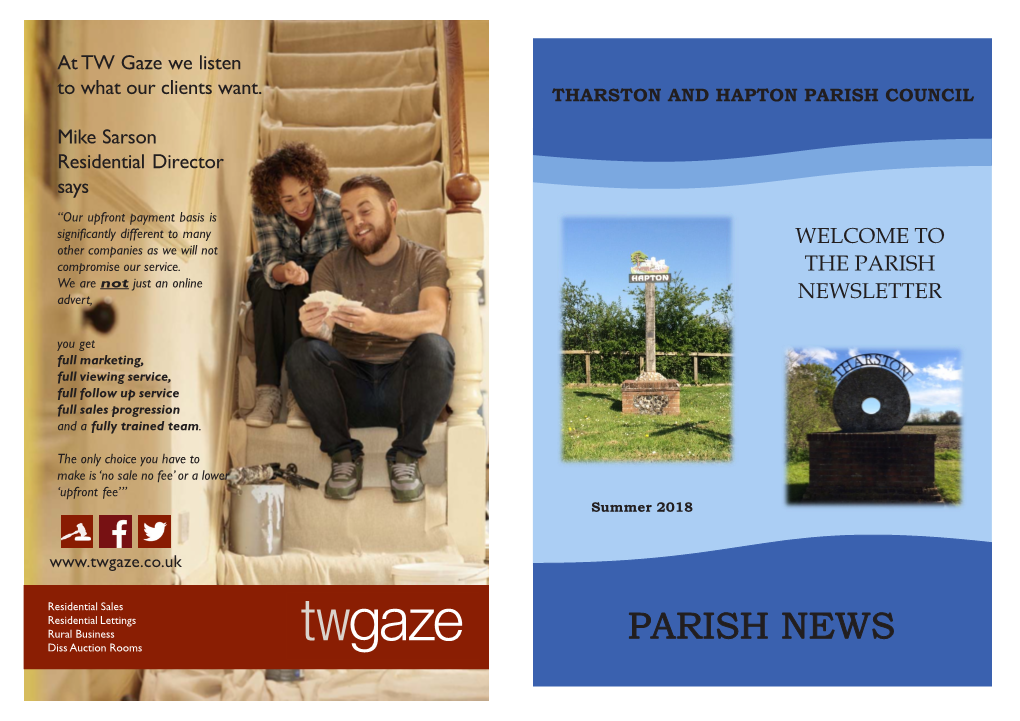 Welcome to the Parish Newsletter