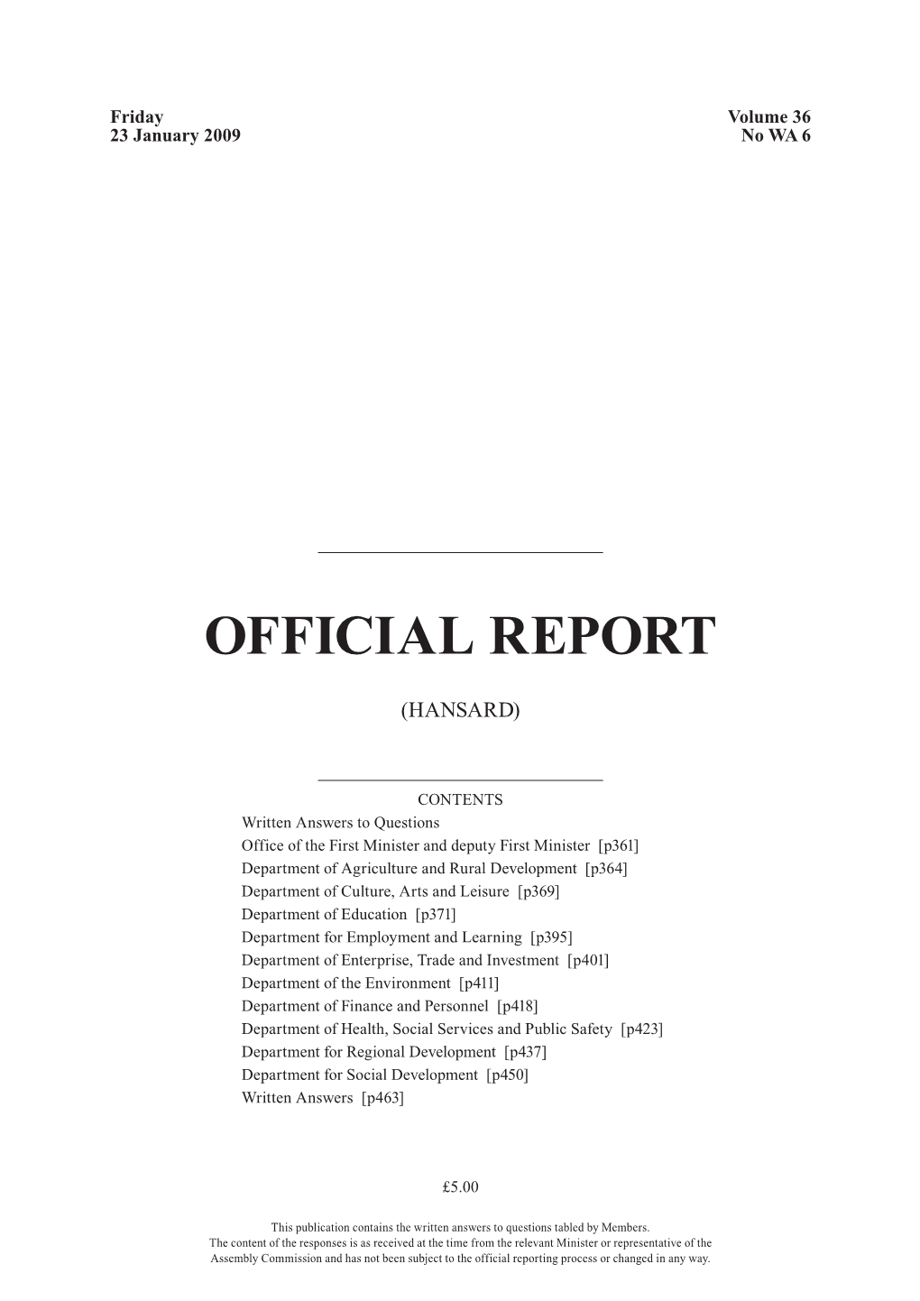 Official Report